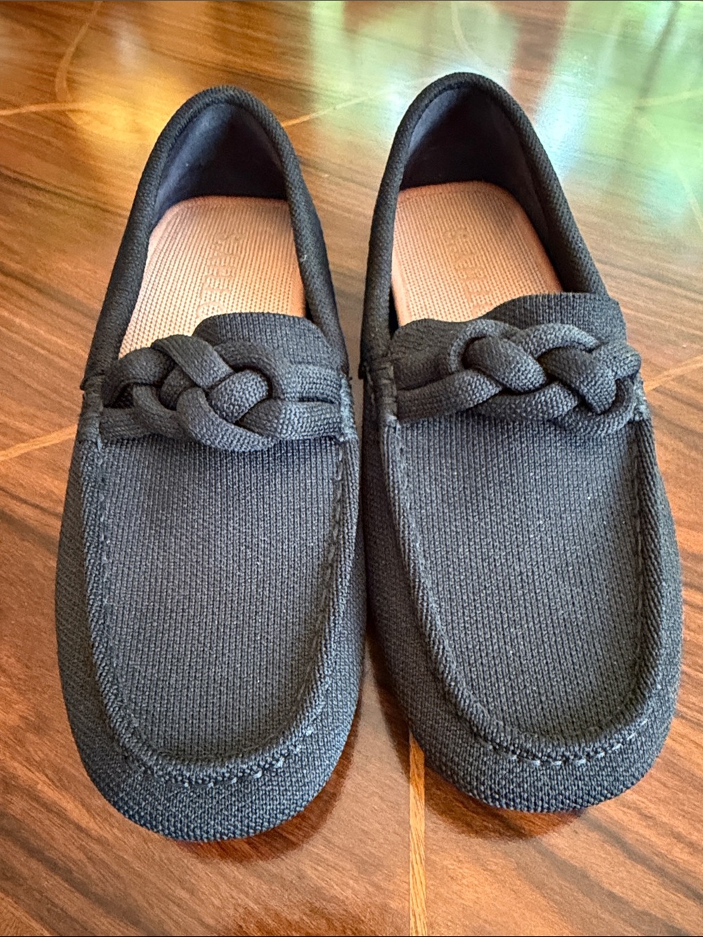 Rothy's Black Knit Braided Slip-On Loafers